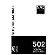 NAD 502 Instrukcja Serwisowa
