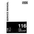 NAD 116 PRE-AMPLIFIER Instrukcja Serwisowa